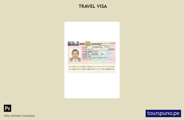 listo para imprimir nueva plantilla de visa para la Federación Rusa